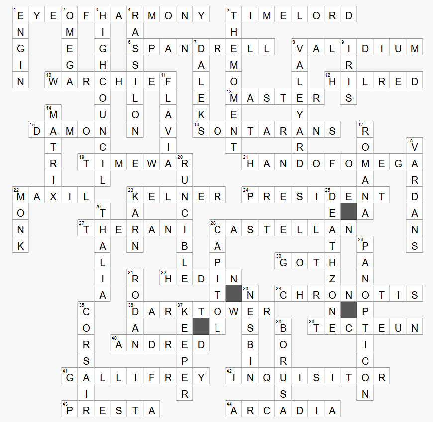 Crossword 88 Answers