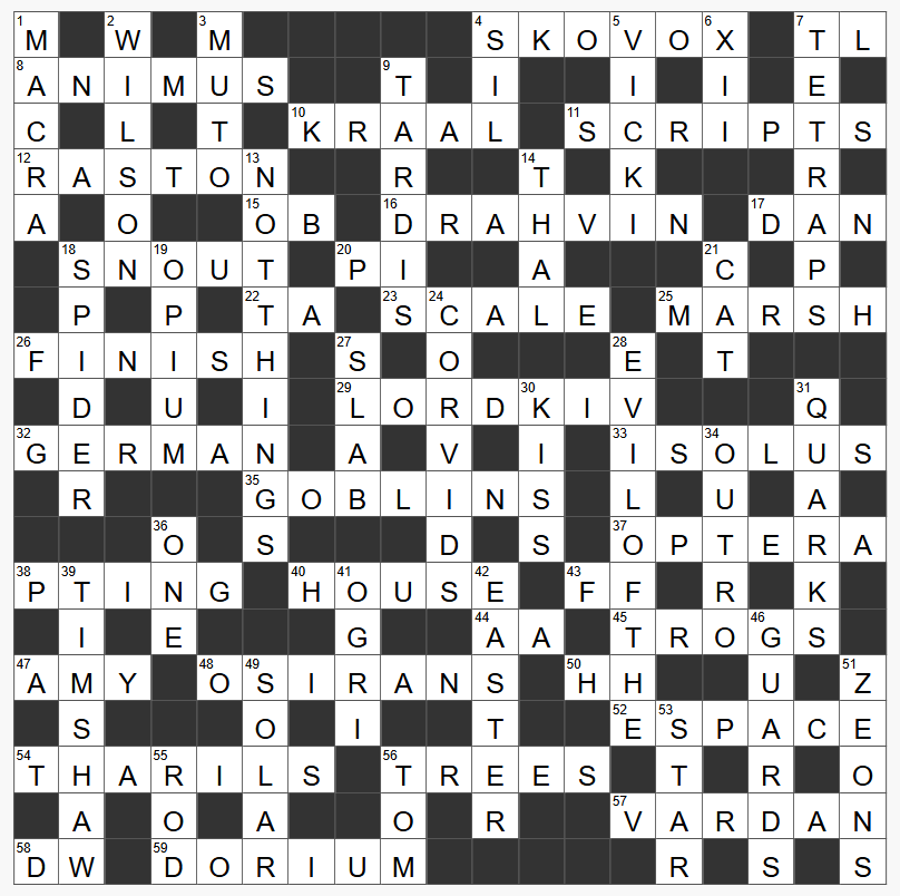 Quick crossword 59 Aliens answers
