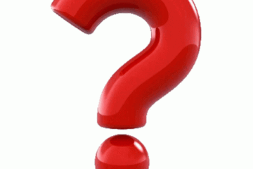 A red question mark