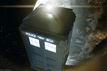 TARDIS above Earth